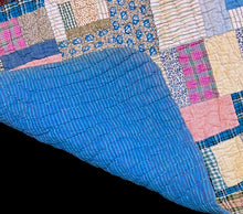 Load image into Gallery viewer, Improvisational Log Cabin/Hit and Miss Quilt