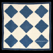 Load image into Gallery viewer, Log Cabin, Light and Dark Quilt