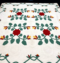 Load image into Gallery viewer, Four Block Applique Quilt
