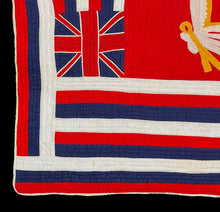 Load image into Gallery viewer, Hawaiian Flag Quilt (Kuu Hae Aloha, My Beloved Flag)