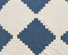 Load image into Gallery viewer, Log Cabin, Light and Dark Quilt