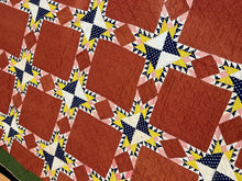 Load image into Gallery viewer, Feathered Star Quilt