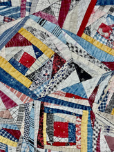 Load image into Gallery viewer, Improvisational Log Cabin Quilt