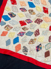 Load image into Gallery viewer, Diamond Sunburst, Free-Floating Applique Quilt