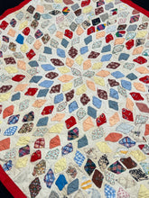Load image into Gallery viewer, Diamond Sunburst, Free-Floating Applique Quilt