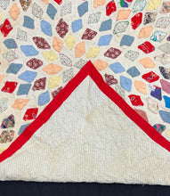 Load image into Gallery viewer, Diamond Sunburst, Free-Floating Applique Quilt