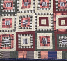 Load image into Gallery viewer, Log Cabin (variation) Quilt