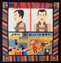 Load image into Gallery viewer, "Crime Does Not Pay" / John Dillinger Quilt
