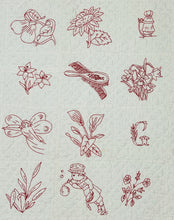 Load image into Gallery viewer, "Good Luck" Red Work Quilt