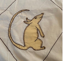 Load image into Gallery viewer, Embroidered Animals Crib Quilt