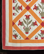 Load image into Gallery viewer, Tulips & Birds Quilt