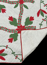 Load image into Gallery viewer, Poinsettia Applique Quilt
