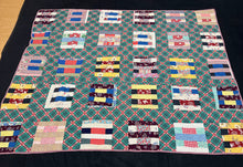 Load image into Gallery viewer, Improvisational Rail Fence (variation) Quilt
