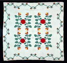 Load image into Gallery viewer, Four Block Applique Quilt
