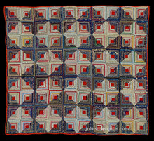 Load image into Gallery viewer, Log Cabin Quilt, Light and Dark Variation
