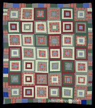 Load image into Gallery viewer, Log Cabin (variation) Quilt
