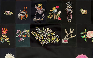 Victorian Embroidered Sampler Quilt