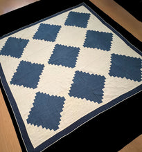 Load image into Gallery viewer, Log Cabin, Light and Dark Quilt

