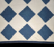 Load image into Gallery viewer, Log Cabin, Light and Dark Quilt
