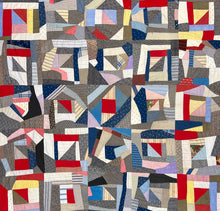 Load image into Gallery viewer, Cotton Crazy Quilt Top

