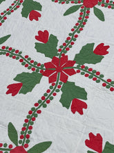 Load image into Gallery viewer, Poinsettia Applique Quilt

