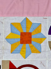 Load image into Gallery viewer, Sampler Summer Quilt with Embroidered Pattern Names
