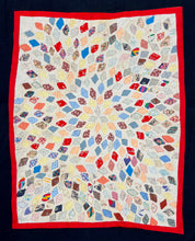 Load image into Gallery viewer, Diamond Sunburst, Free-Floating Applique Quilt

