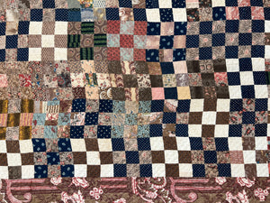 Early Nine Patch, Chintz Border