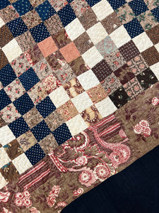 Early Nine Patch, Chintz Border