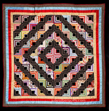Load image into Gallery viewer, Log Cabin, Barn Raising Quilt
