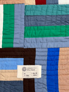 Rail Fence Quilt, Hand Quilted by Hystercine Rankin