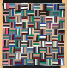 Load image into Gallery viewer, Rail Fence Quilt, Hand Quilted by Hystercine Rankin
