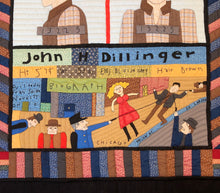 Load image into Gallery viewer, "Crime Does Not Pay" / John Dillinger Quilt
