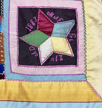 Load image into Gallery viewer, 1884 Crazy Quilt, Eastern Star
