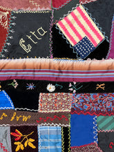 Load image into Gallery viewer, 1884 Crazy Quilt, Eastern Star
