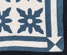 Load image into Gallery viewer, "Snowflake" Appliqué Quilt, ex Merry Silber Collection
