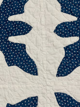 Load image into Gallery viewer, "Snowflake" Appliqué Quilt, ex Merry Silber Collection
