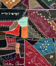Load image into Gallery viewer, Folk Art Crazy Quilt Top
