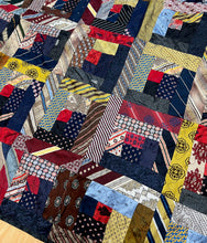 Load image into Gallery viewer, Log Cabin Quilt, Silk Ties
