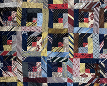Load image into Gallery viewer, Log Cabin Quilt, Silk Ties
