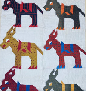 "Giddap": A Very Democratic Donkey Quilt