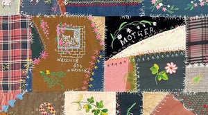 "Little Garnet" Crazy Quilt top