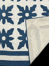 Load image into Gallery viewer, "Snowflake" Appliqué Quilt, ex Merry Silber Collection

