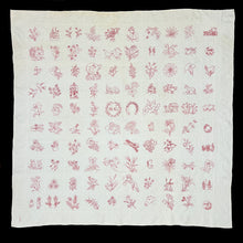 Load image into Gallery viewer, "Good Luck" Red Work Quilt
